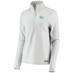 Tampa Bay Rays Vineyard Vines Women's Performance Grid Half-Zip Pullover Top - Gray