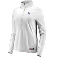 Colorado Rockies Vineyard Vines Women's Performance Grid Half-Zip Pullover Top - Gray