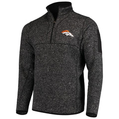 NFL Denver Broncos Antigua Fortune Quarter-Zip Pullover Jacket