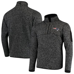 NFL New England Patriots Antigua Fortune Quarter-Zip Pullover Jacket