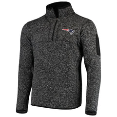 NFL New England Patriots Antigua Fortune Quarter-Zip Pullover Jacket