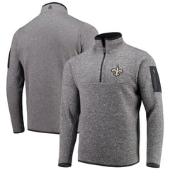 NFL New Orleans Saints Antigua Fortune Quarter-Zip Pullover Jacket