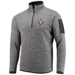NFL New Orleans Saints Antigua Fortune Quarter-Zip Pullover Jacket