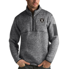 NFL Las Vegas Raiders Antigua Fortune Quarter-Zip Pullover Jacket