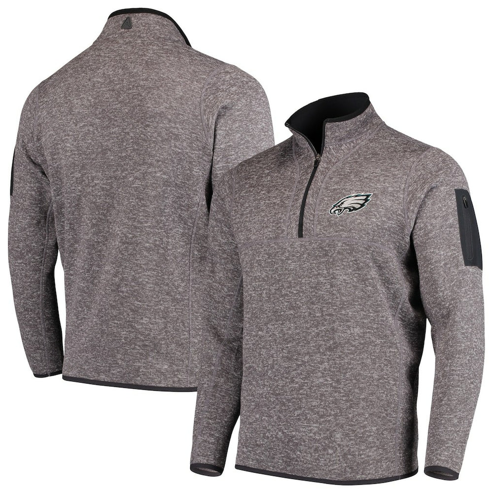 NFL Philadelphia Eagles Antigua Fortune Quarter-Zip Pullover Jacket
