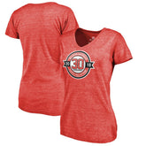 Martin Brodeur New Jersey Devils Fanatics Women's Hall of Fame V-Neck Tri-Blend T-Shirt