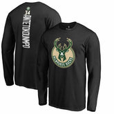 Giannis Antetokounmpo Milwaukee Bucks Team Backer Name & Number Long Sleeve T-Shirt - Black for sale