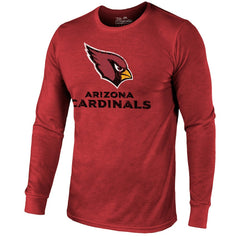 NFL Arizona Cardinals Majestic Threads Lockup Tri-Blend Long Sleeve T-Shirt