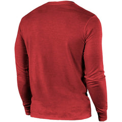 NFL Arizona Cardinals Majestic Threads Lockup Tri-Blend Long Sleeve T-Shirt