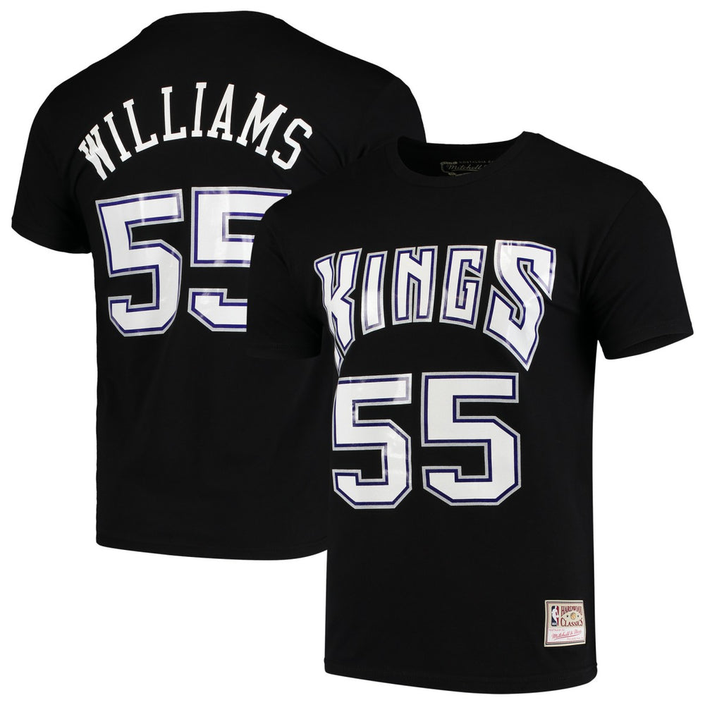 Jason Williams Sacramento Kings Hardwood Classics Team Name & Number T-Shirt - Black | Mitchell & Ness cheap