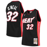 Shaquille O'Neal Miami Heat Hardwood Classics Swingman Jersey - Black | Mitchell & Ness discount