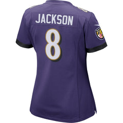 NFL Baltimore Ravens Lamar Jackson Women's Game Player Jersey