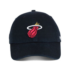 Miami Heat '47 Core Logo Clean Up Adjustable Hat - Black | 47 brand cheap