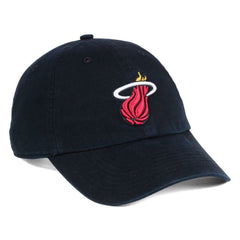 Miami Heat '47 Core Logo Clean Up Adjustable Hat - Black | 47 brand cheap