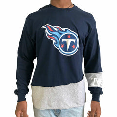 NFL Tennessee Titans Refried Apparel Sustainable Upcycled Angle Long Sleeve T-Shirt