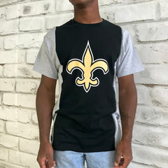 NFL New Orleans Saints Refried Apparel Sustainable Upcycled Split T-Shirt