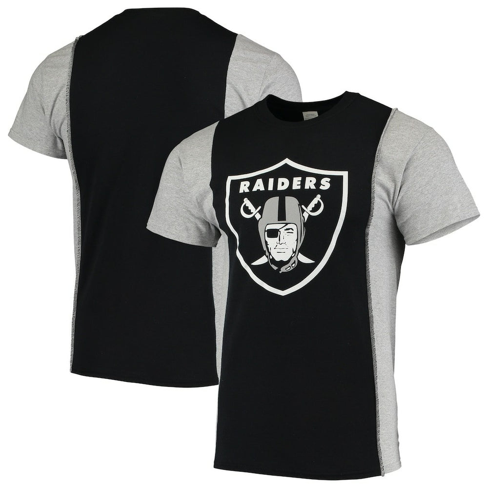 NFL Las Vegas Raiders Refried Apparel Sustainable Upcycled Split T-Shirt