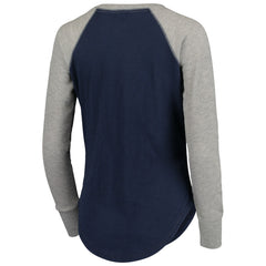 NFL Seattle Seahawks Touch Women's Waffle Raglan Lightweight Long Sleeve T-Shirt