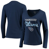 NFL Tennessee Titans G-III 4Her by Carl Banks Women's Post Season Long Sleeve V-Neck T-Shirt