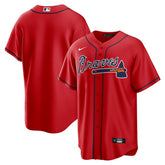 Atlanta Braves Alternate Replica Team Jersey - Red | Nike