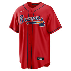 Atlanta Braves Alternate Replica Team Jersey - Red | Nike