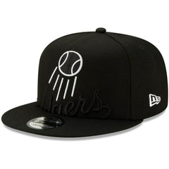 Los Angeles Dodgers Monochrome Logo Elements 9FIFTY Adjustable Snapback Hat - Black | New Era