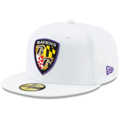 NFL Baltimore Ravens Shield Omaha 59FIFTY Fitted Hat