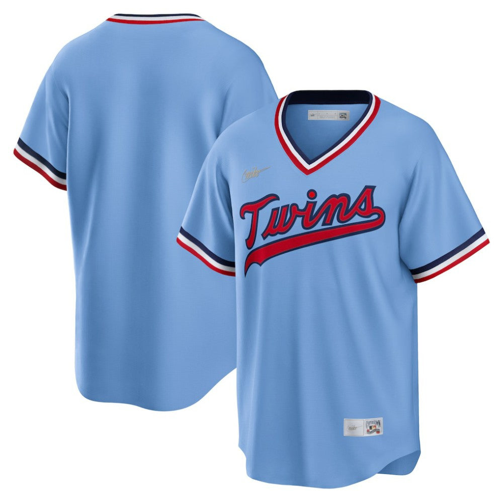 Minnesota Twins Road Cooperstown Collection Team Jersey - Light Blue | Nike