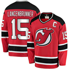 Jamie Langenbrunner New Jersey Devils Fanatics Premier Breakaway Retired Player Jersey