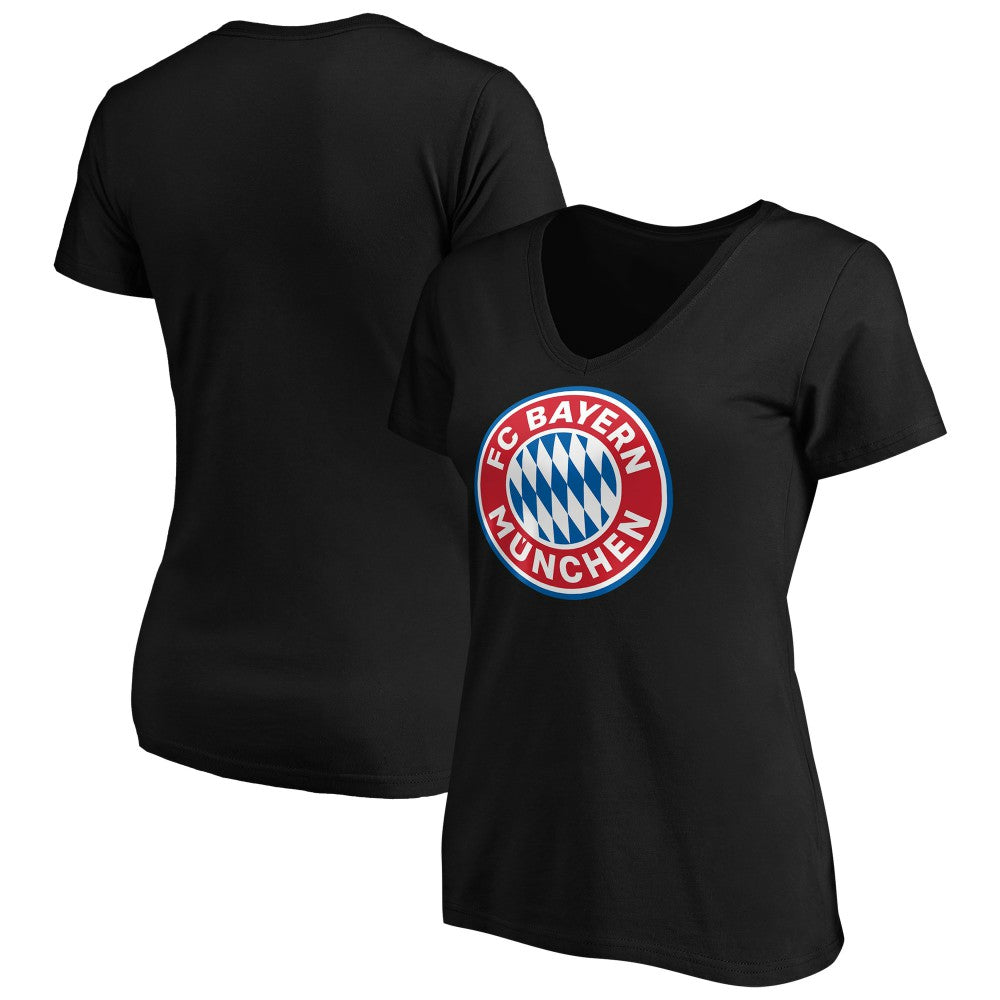 Bayern Munich Women's Logo V-Neck T-Shirt / Soccer Outlet