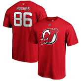 Jack Hughes New Jersey Devils Fanatics Authentic Stack Player Name & Number T-Shirt