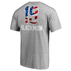Charlie Blackmon Colorado Rockies Banner Wave Name & Number T-Shirt - Heathered Gray