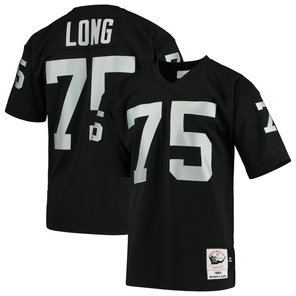 NFL Las Vegas Raiders Howie Long 1983 Authentic Throwback Retired Player Jersey