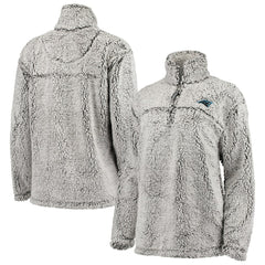 NFL Carolina Panthers G-III 4Her by Carl Banks Women's Sherpa Quarter-Zip Pullover Jacket