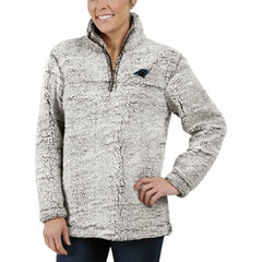 NFL Carolina Panthers G-III 4Her by Carl Banks Women's Sherpa Quarter-Zip Pullover Jacket