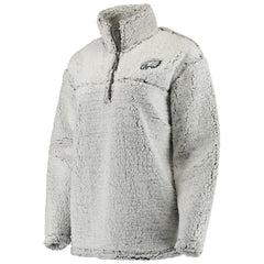 NFL Philadelphia Eagles Women's Sherpa Quarter-Zip Pullover Jacket