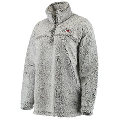 NFL Kansas City Chiefs Women's Sherpa Quarter-Zip Pullover Jacket
