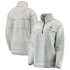 NFL Green Bay Packers Women's Sherpa Quarter-Zip Pullover Jacket