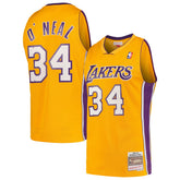 Shaquille O'Neal Los Angeles Lakers Hardwood Classics Swingman Jersey - Gold | Mitchell & Ness sale