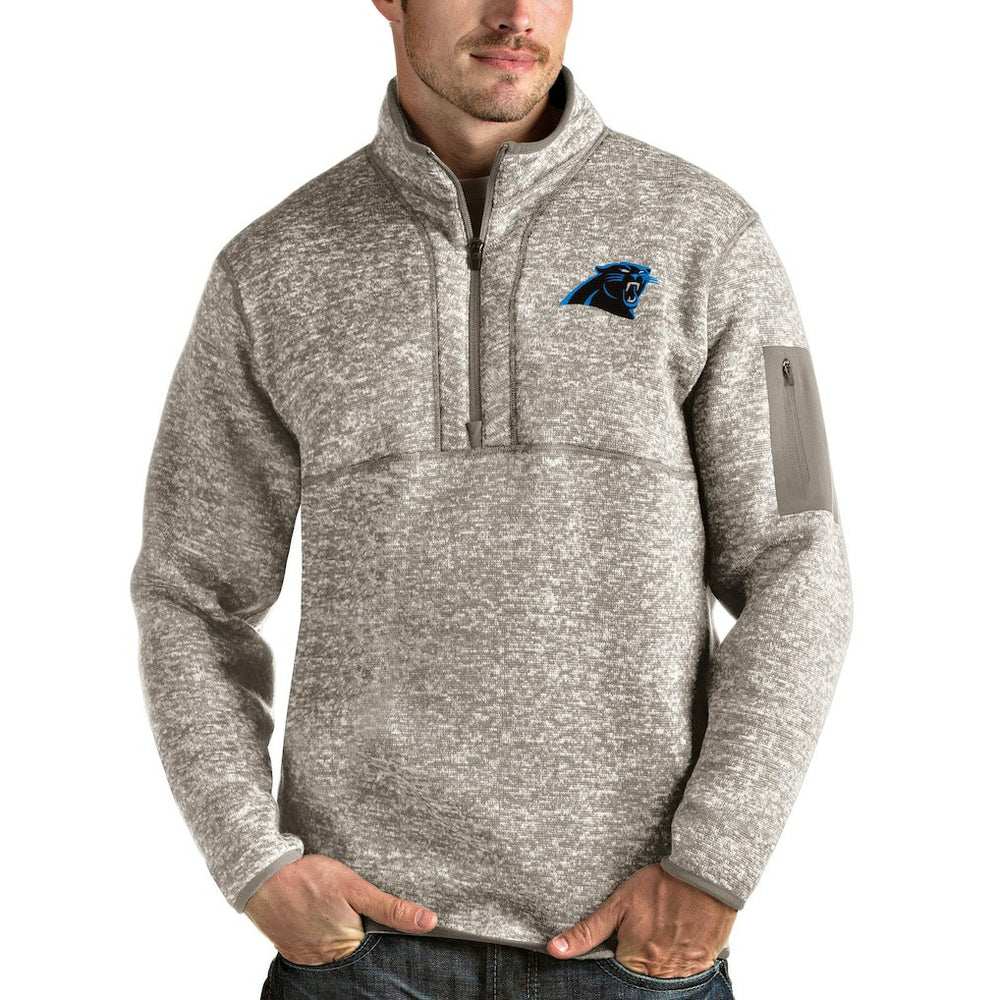 NFL Carolina Panthers Antigua Fortune Quarter-Zip Pullover Jacket