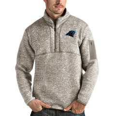 NFL Carolina Panthers Antigua Fortune Quarter-Zip Pullover Jacket