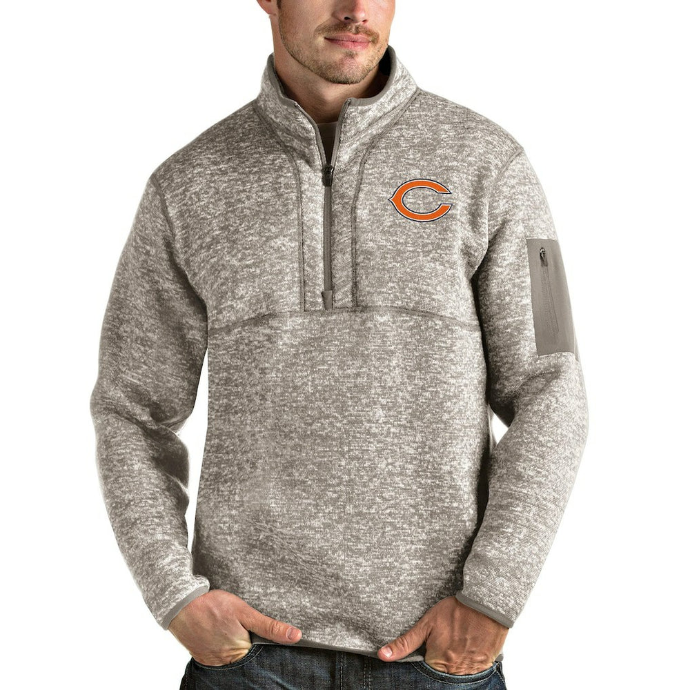 NFL Chicago Bears Antigua Fortune Quarter-Zip Pullover Jacket