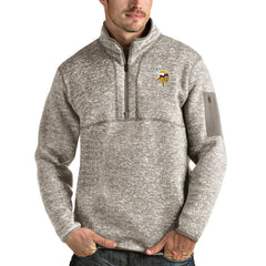 NFL Minnesota Vikings Antigua Fortune Quarter-Zip Pullover Jacket