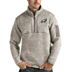 NFL Philadelphia Eagles Antigua Fortune Quarter-Zip Pullover Jacket