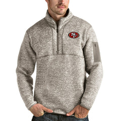 NFL San Francisco 49ers Antigua Fortune Quarter-Zip Pullover Jacket