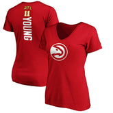 Trae Young Atlanta Hawks Women's Playmaker Name & Number V-Neck T-Shirt - Red outlet
