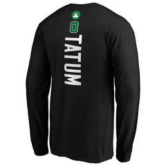 Jayson Tatum Boston Celtics Playmaker Name & Number Long Sleeve T-Shirt - Black cheap