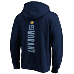 Ja Morant Memphis Grizzlies Playmaker Name & Number Pullover Hoodie - Navy on sale