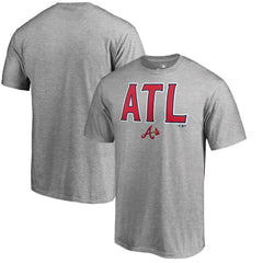 Atlanta Braves Hometown ATL T-Shirt - Heather Gray