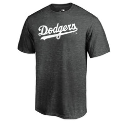 Los Angeles Dodgers Team Wordmark T-Shirt - Heathered Charcoal